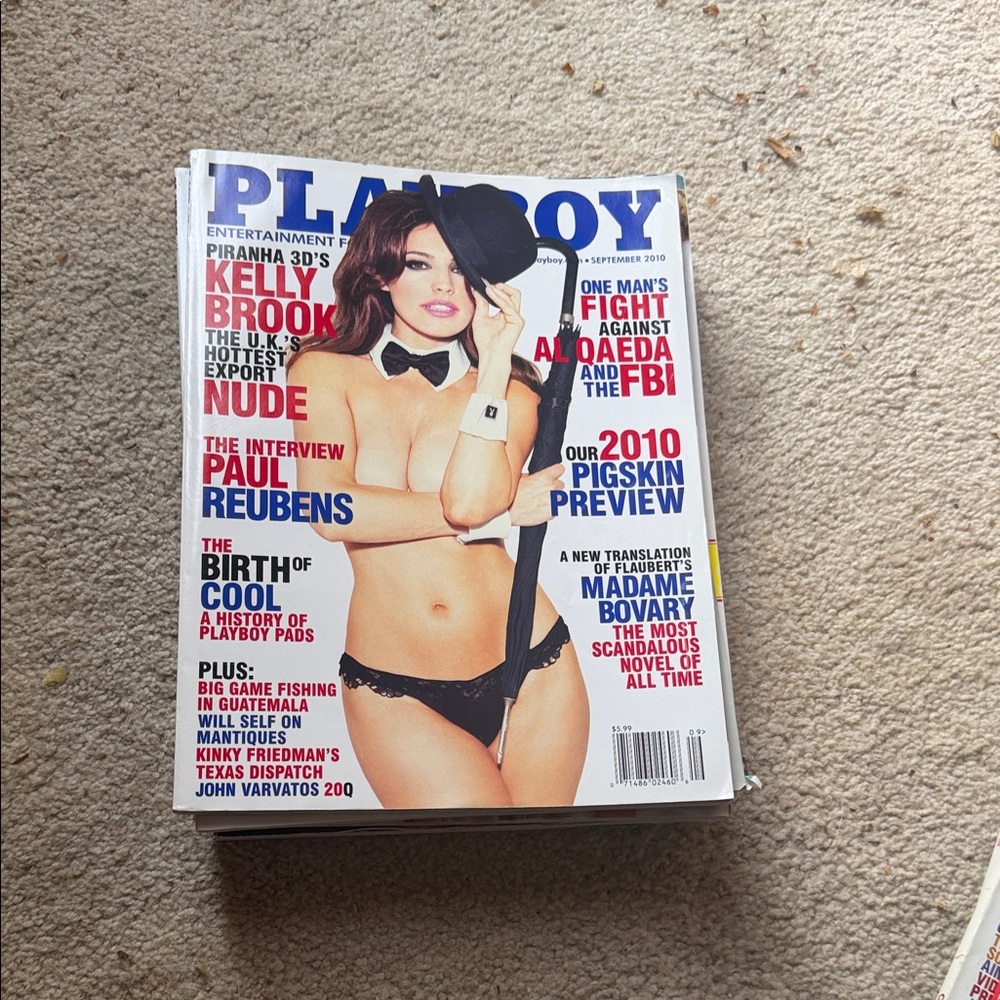 PLAYBOY September 2010 Cover - Blue, Black & Red
